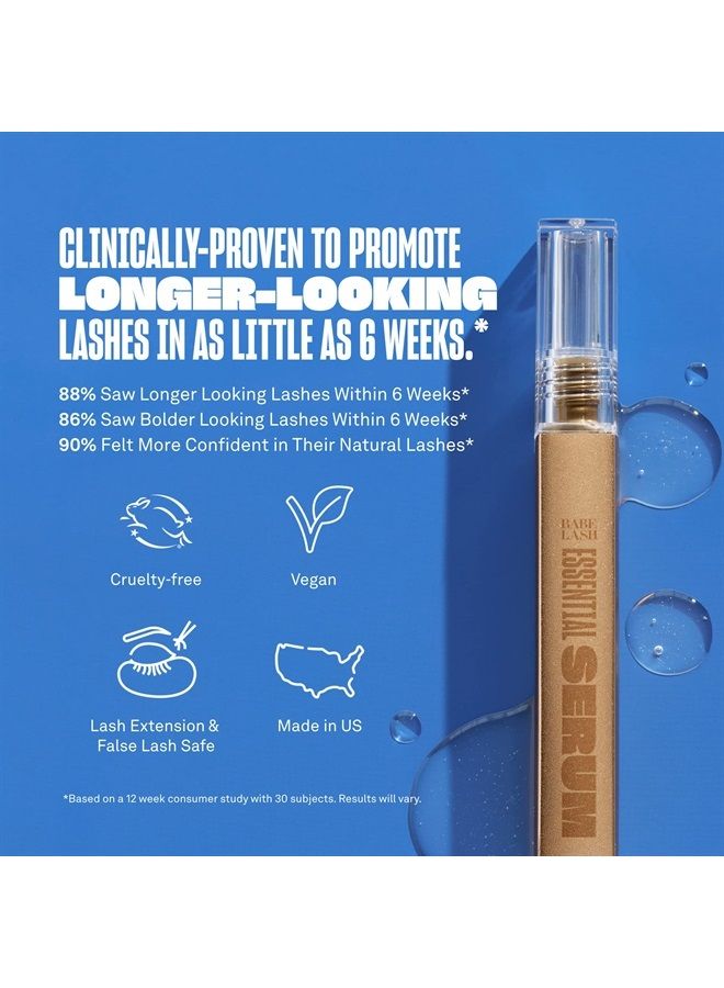 BABE ORIGINAL Babe Lash Essential Lash Serum - Fuller & Longer Looking Eyelashes, Lash Enhancing Serum, for Natural Lashes and Lash Extensions, 2mL, 3-month Supply - Image 2