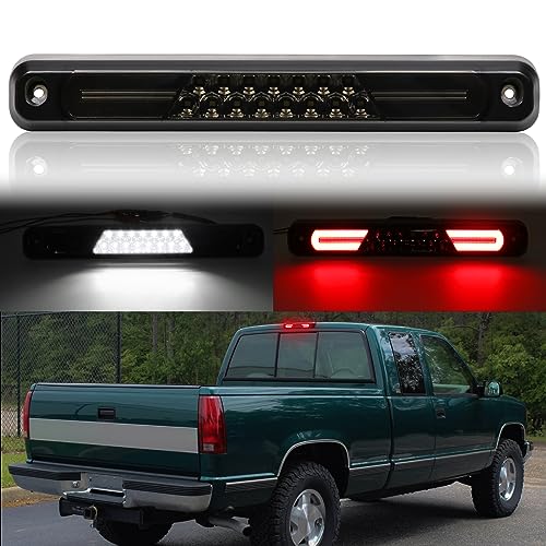 AUYICH LED Third Brake Light Compatible with Silverado Sierra OBS 19881998 C1500 C2500 C3500 K1500 K2500 K3500 3rd Brake Light C10 Rear Center High Mount Stop Light Roof Cargo Lamp Smoked Lens - Image 1