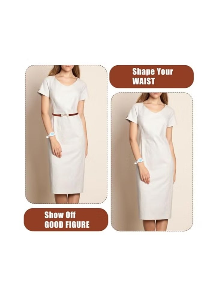 أوزيغالور 2 قطعة حزام جلدي نحيف قابل للتعديل للنساء للفساتين - Image 5