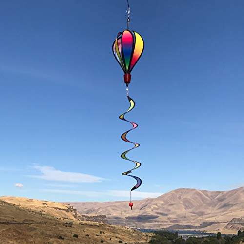 In the Breeze Mini Rainbow Blended Hot Air Balloon Wind Spinner (1029) - Image 2