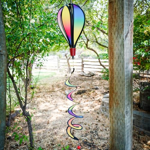 In the Breeze Mini Rainbow Blended Hot Air Balloon Wind Spinner (1029) - Image 5
