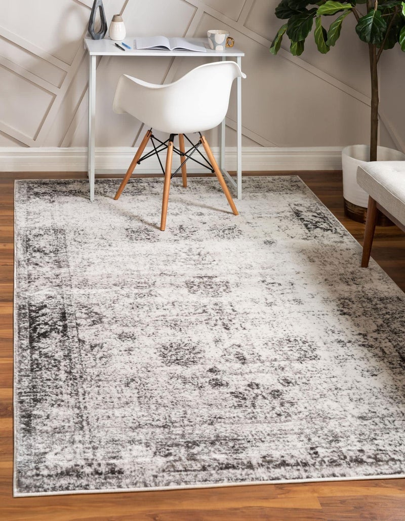 Unique Loom Sofia Collection Area Rug  Casino 9 x 12 Rectangle Gray
