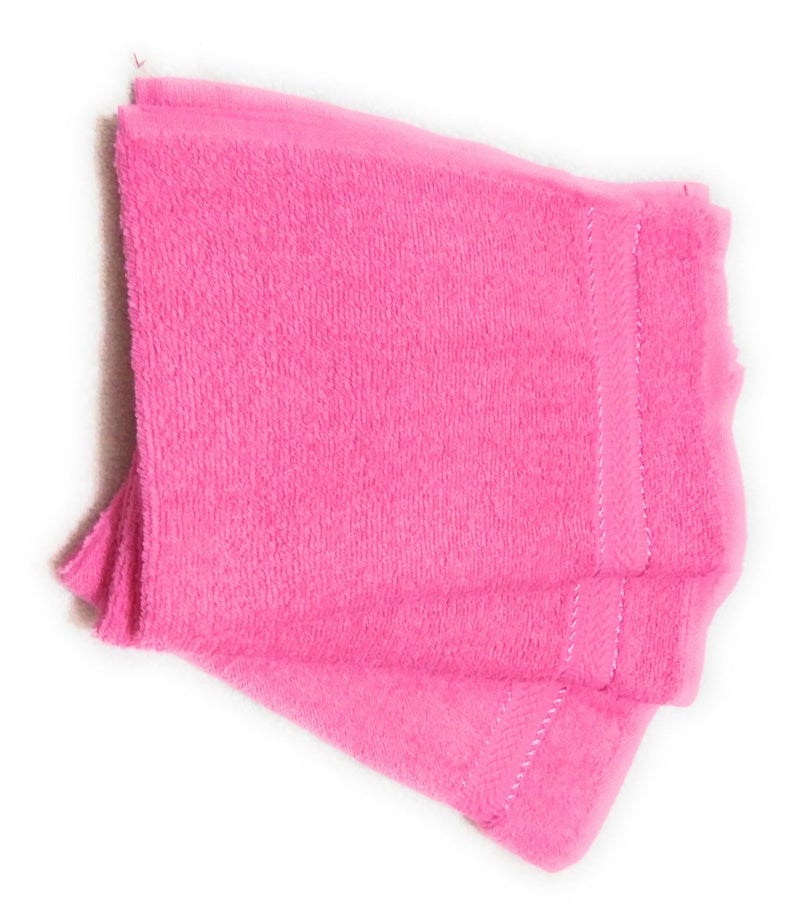 Cotton Colors Cotton Colors Cotton Hand Towel (Pack of 6, Large Size, Pink)_D34  - Image 2