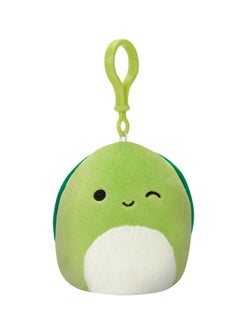 Squishmallows هنري السلحفاة مع مشبك للبطن منفوش على شكل قطيفة - 3.5 بوصة  - Image 1