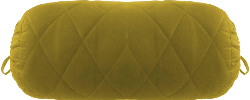 Saffron Sofa Cotton Solid Removable Quilted Bolster Cover, 20 x 60 cm, Set of 2 (Olive Green) - Image 4