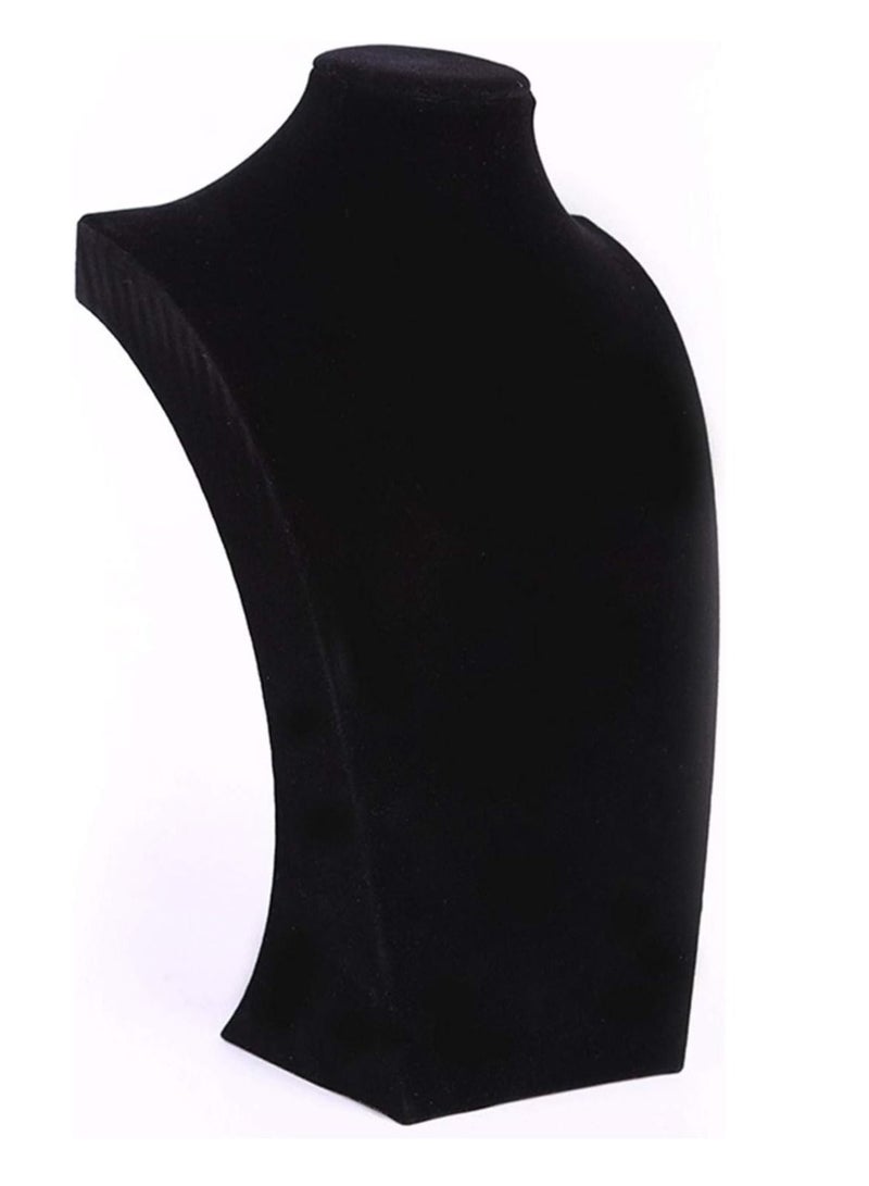 Jewelry Organizer Stand Black Velvet Cloth Jewelry Display Model Neck Chest Display Necklace Jewelry - Image 1