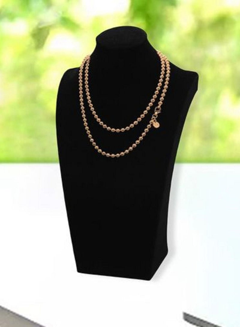 Jewelry Organizer Stand Black Velvet Cloth Jewelry Display Model Neck Chest Display Necklace Jewelry - Image 4