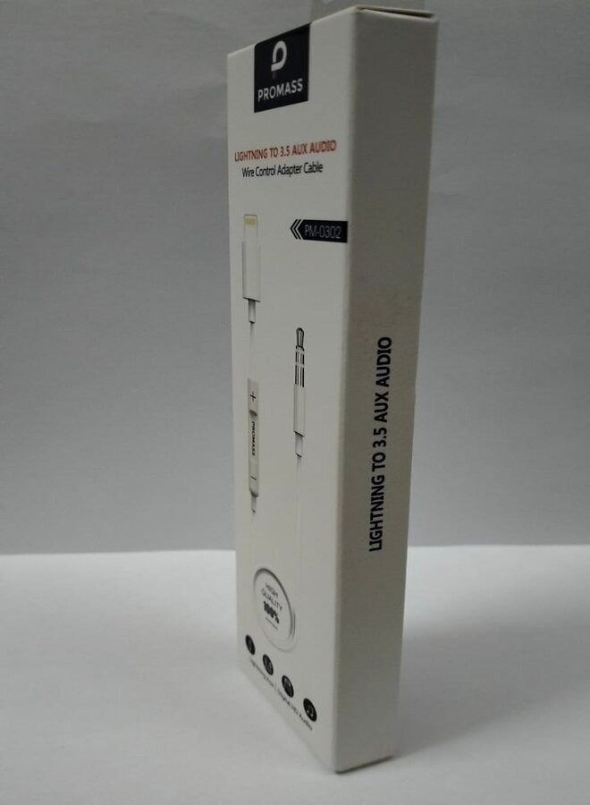 PROMASS 3.5mm Audio Wire Control Adapter Apple Cable. - Image 2