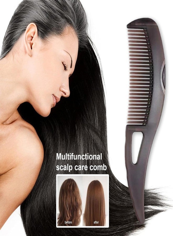 MATSON Dandruff Comb Energy Massage Comb Scalp Brush for Dandruff Removal, Lice Remover Products, Hair Dressing Comb, Plastic, Brown, Unisex - Image 3