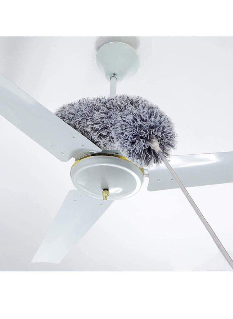 SYOSI - Feather Duster Extendable Duster Microfiber Long Extension Pole Scratch Resistant Cover, Washable, Cleaning High Ceiling Fans, Blinds, Cobweb Extendable Feather Duster - Image 1