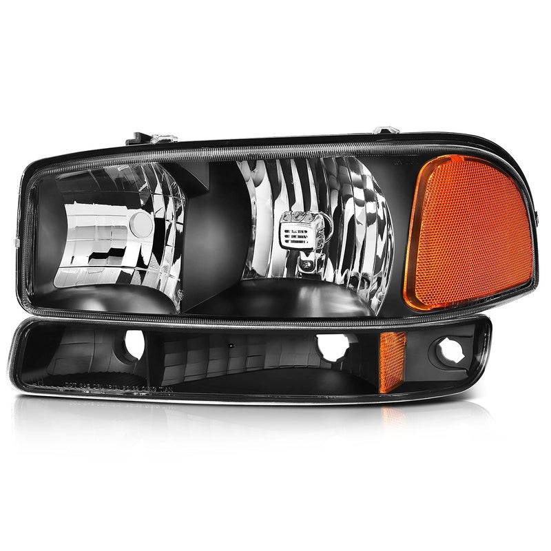 ECCPP Headlight Assembly For GMC Sierra 3500 2001-2006 For GMC Yukon 2000-2006 For Yukon XL 1500/2500 2000-2006 Driver and Passenger Side Headlamps - Image 2