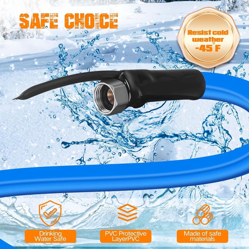 Nottia 30FT Heated Drinking Water Hose - Freeze Protection to -45°F - Image 5