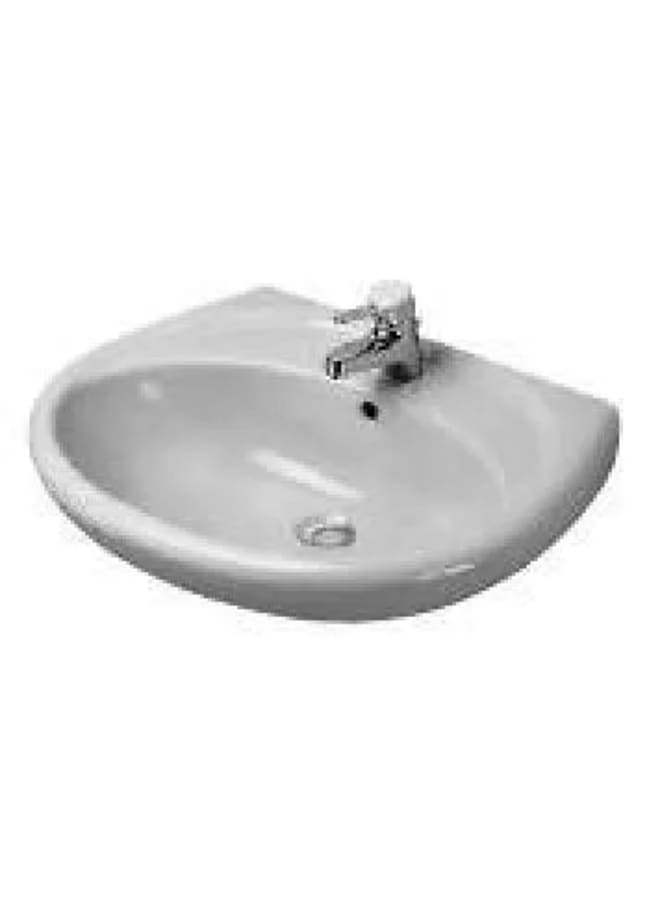 ديورافيت حوض  جولف 595*470 مللى ، بالفايظ ، بفتحة للخلاط ، سيراميك أبيض - Image 1