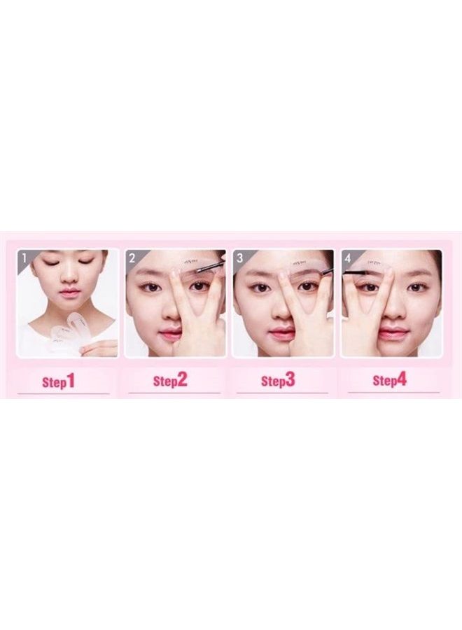 ZERONE Eyebrow Stencils,9pcs Eyebrow Shapeing Eyebrow Drawing Grooming Stencil Reusable Shaper Guide Template Make Up Shaping Tool - Image 1