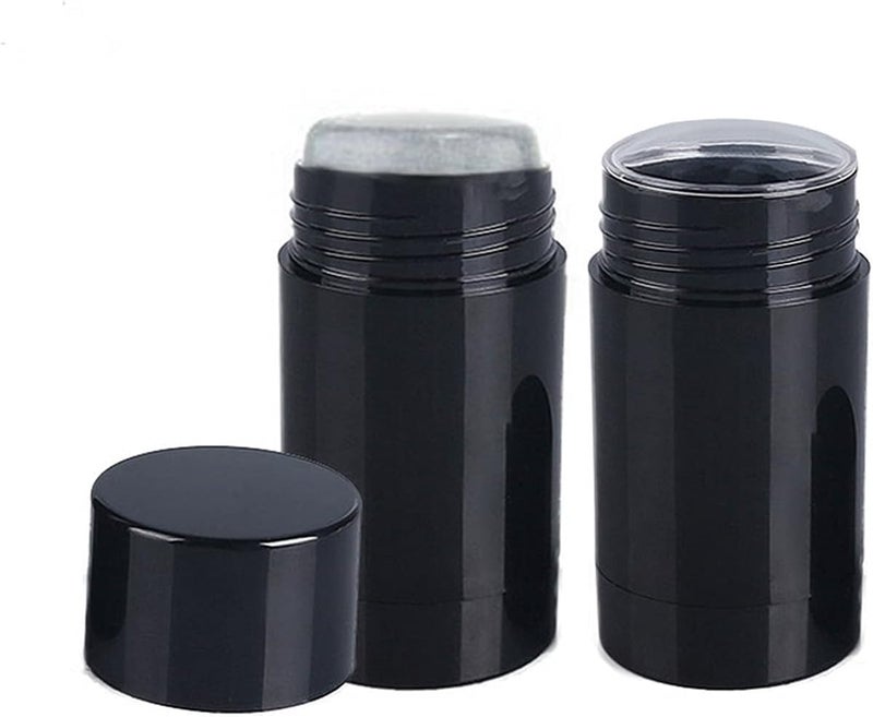 Healthcom 10 Pack 30ml Empty Round Deodorant Containers 1 Oz Twist Up Filling Stick Deodorant Container Plastic Deodorant Bottles Refillable Lip Balm Tube for Lipstick Crayon Chapstick DIY Make Own - Image 1