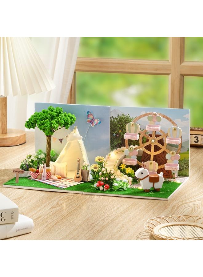 Bluejw Hand-assembled Wooden Diy Cabin My Small Scene Miniature Coffee Shop Ice Cream Shop Model Girl's Best Friend - Image 3