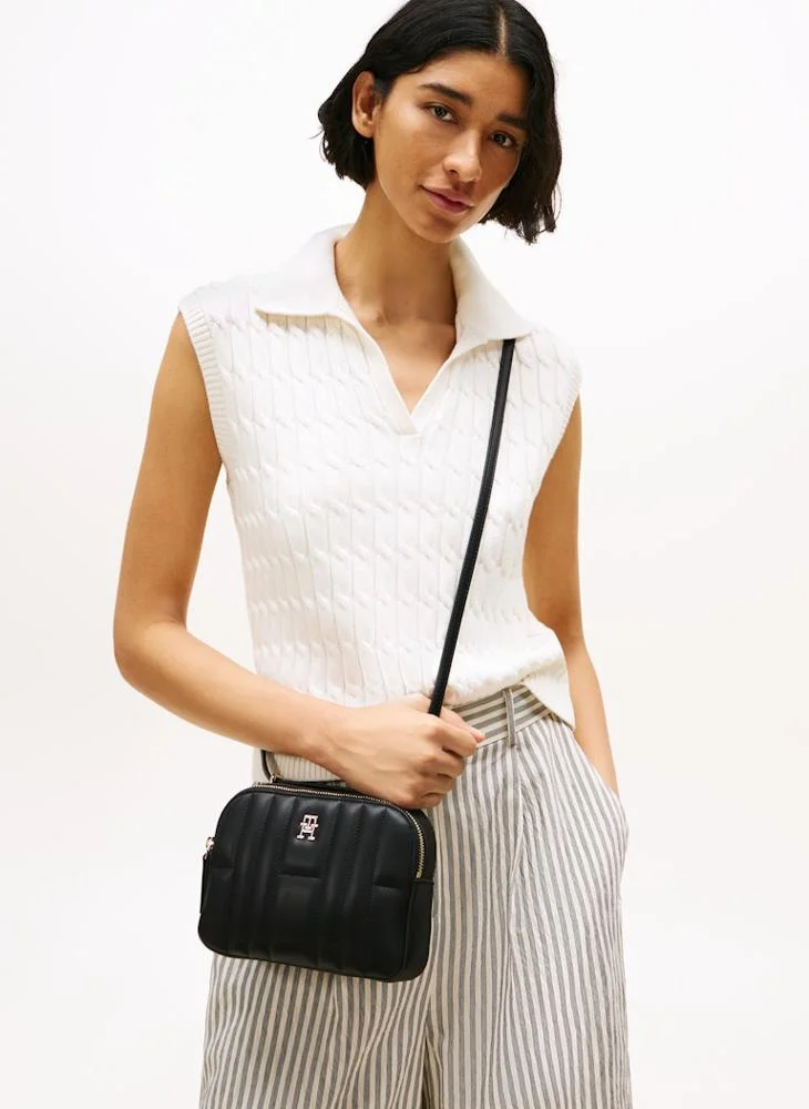TOMMY HILFIGER Logo Detailed Zip Through Camera Bag