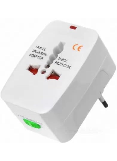 Zillion Global Zillion Global Worldwide Universal AllinOne Worldwide International Travel Adapter with 125V 6A250V Electrical Protected Plug Travel Adapter with Dual USB  - Image 2