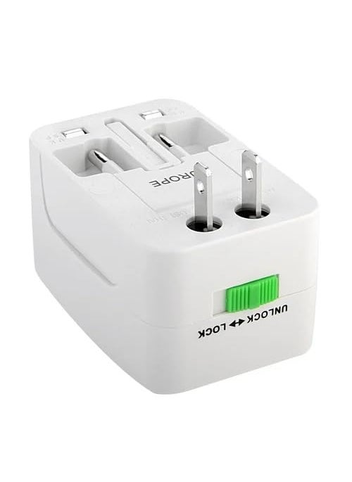 Zillion Global Zillion Global Worldwide Universal AllinOne Worldwide International Travel Adapter with 125V 6A250V Electrical Protected Plug Travel Adapter with Dual USB  - Image 4