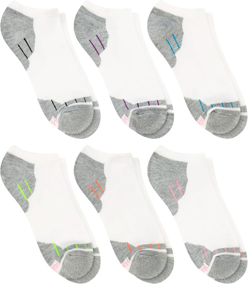 Hanes Women's Sport Cool Comfort No Show Socks (Pack of 6) (pack of 6) - Image 3
