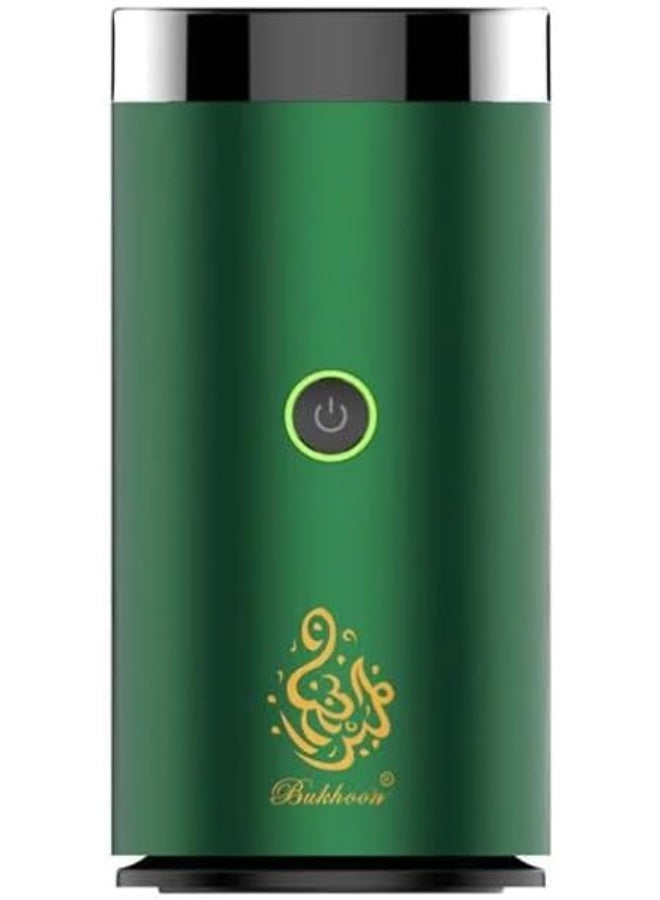 Bakhoor Electric Bukhoor Burner for Car & Home – USB Type-C Rechargeable Portable Mini Incense Burner (Green) - Image 2