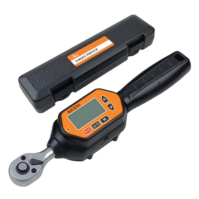 AICEYI Digital Torque Wrench 14 Drive 737Ft 0310 Nm2 High Accuracy Digital Torque Wrench with Buzzer and LED Flash Notification Four Units of Measure Torque Wrenches Digital - Image 2