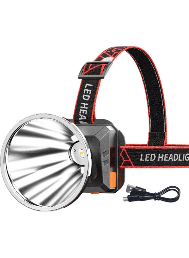 SMILING SHARK Xiaowu Sha 012, Motion Sensor Headlamp, High Brightness, Rechargeable, Ultra-Bright, Outdoor-Specific, Night Fishing Light, Long Battery Life, Laser Illumination, Mining Lamp - Image 1