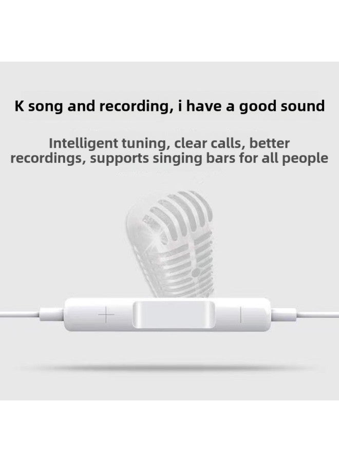C Interface High Sound Quality With Microphone Universal In-ear Wired Headset Game 3.5mm Original Headset Type-Color:One Set (3.5mm Round Hole) With Microphone Adjustable Sound - Top Version  3-year Warranty  - Image 5