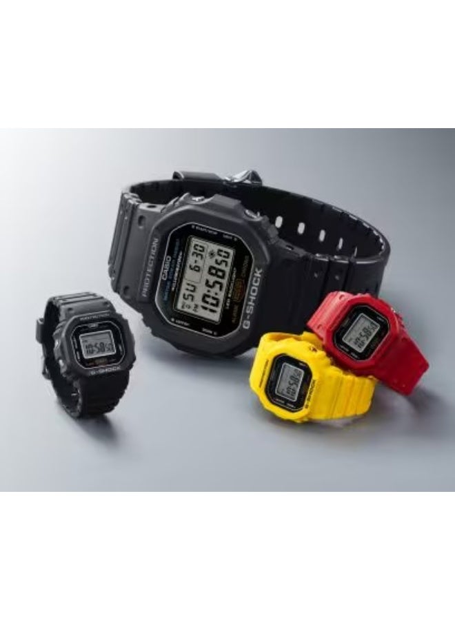 G-SHOCK Nano Watch DWN-5600-1JR, 23.4 × 20.0 mm Black LCD Dial, Bio‑resin Ring Band, 200 m WR - Image 3