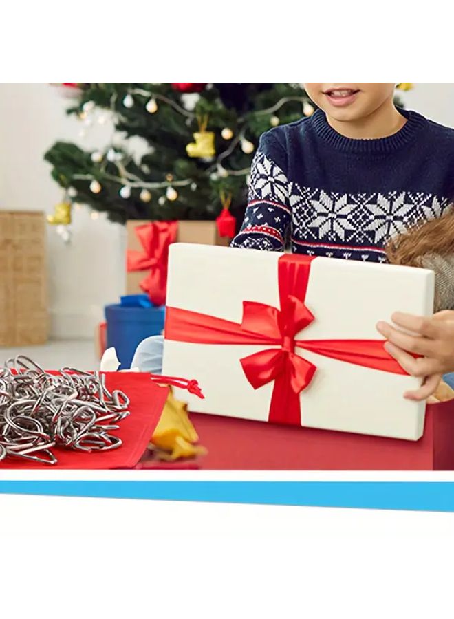 8 Piece Suction Card Set Golden Puzzle Rings Brain Teaser Interlocking Game Magic Toy - Image 5