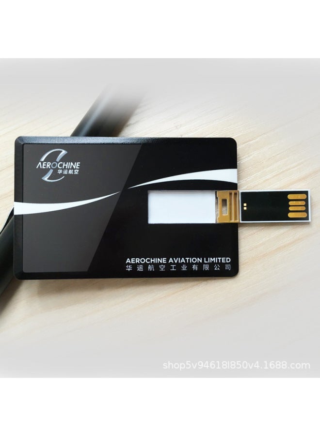 Card U Disk Business Card U Disk Credit Card Enterprise Promotion Gift U Disk Printing HD LOGO-Color:White-Capacity:512MB - Image 4