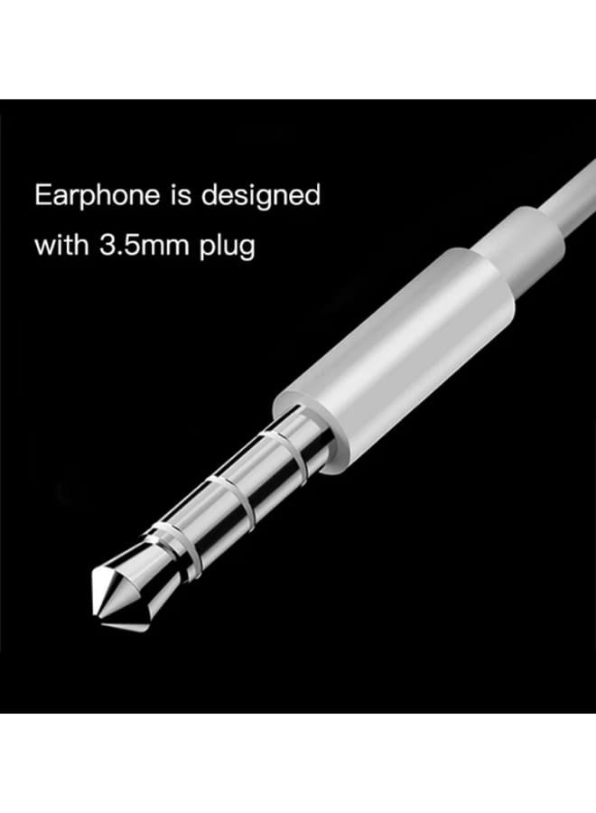 Rahnial In-Ear Wired Earbuds Headphones with 3.5mm Jack & Microphone – Earphones with High Bass Stereo Sound, Volume Control, Noise Isolation, Plug and Play Gaming Headset for iPhone, Android, Laptop, PC, PlayStation – White - Image 5