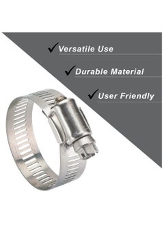 Duravel Stainless Steel Hose Clamps, Adjustable Worm Drive,(Pack-Of 10, 9-12mm) - pzsku/Z4958FCC4B80B585DDA4BZ/45/_/1740829133/46d95bd9-55cf-492a-98af-375d2d98ae9e