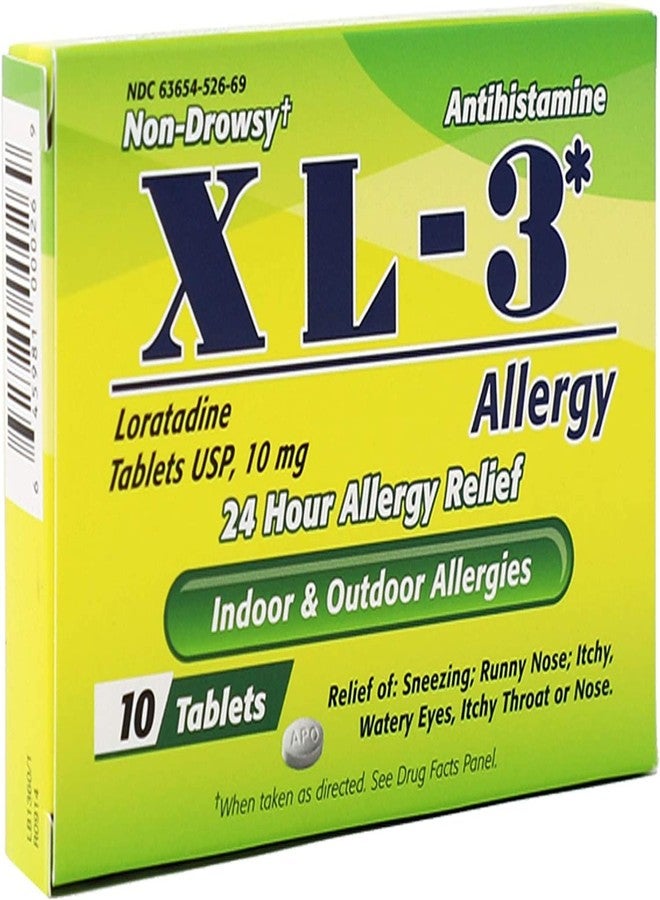 XL-3 Allergy, 24 Hour Allergy Relief, 2-Pack with 10 Tablets Each - Image 3