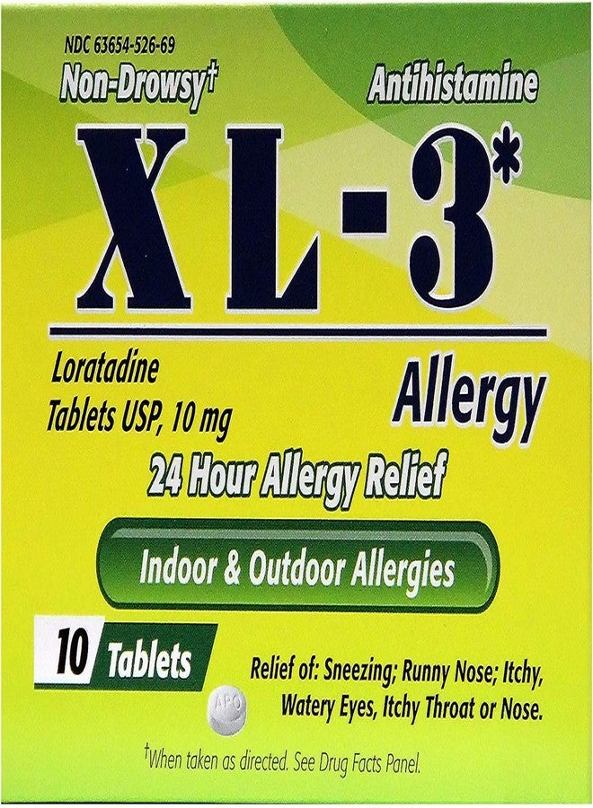 XL-3 Allergy, 24 Hour Allergy Relief, 2-Pack with 10 Tablets Each - Image 2