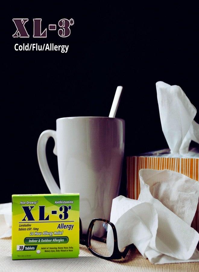 XL-3 Allergy, 24 Hour Allergy Relief, 2-Pack with 10 Tablets Each - Image 5