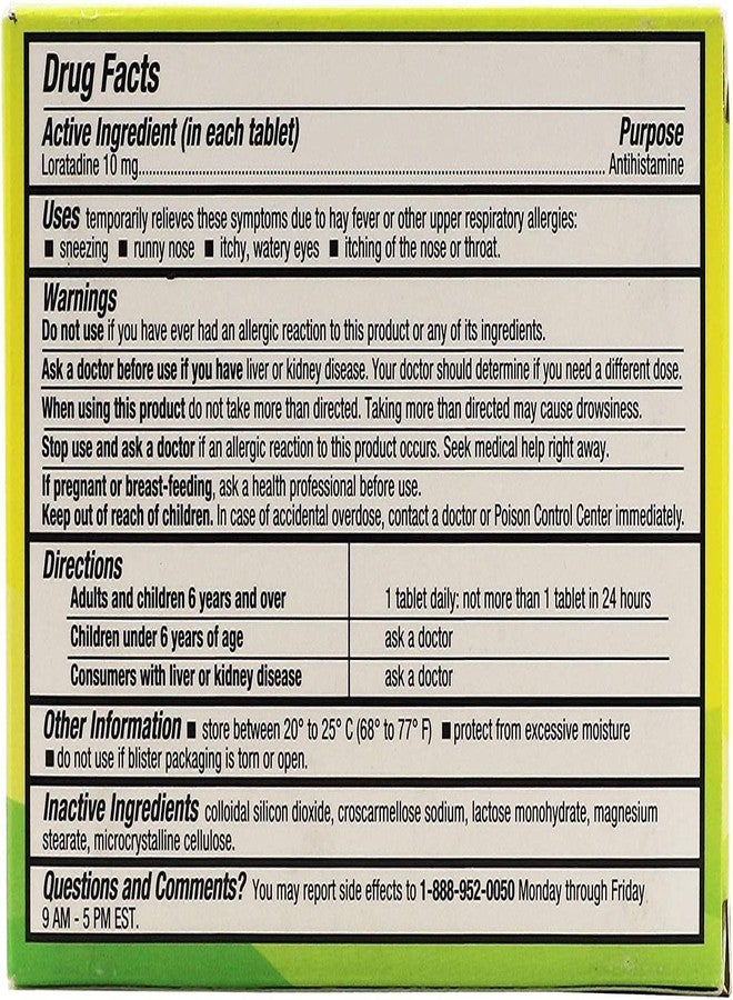 XL-3 Allergy, 24 Hour Allergy Relief, 2-Pack with 10 Tablets Each - Image 4
