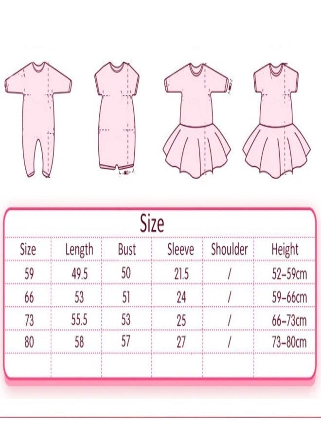 جيرينك Baby Girl Apparel Set, Cute Baby Jumpsuit, Infant Party Outfit with Hat - Image 4