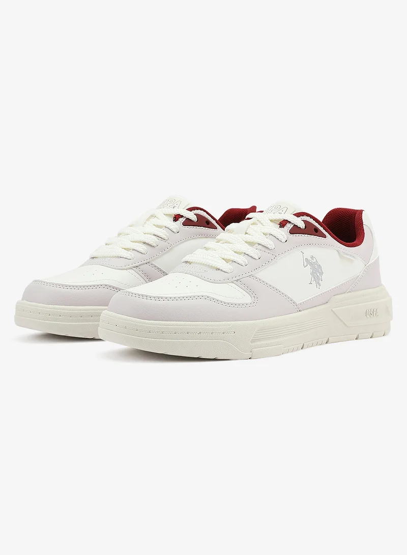 U.S. Polo Assn. white Women's Low-Top Sneakers - Style that Moves, Comfort Shoes that Lasts for Women | Best Price UAE