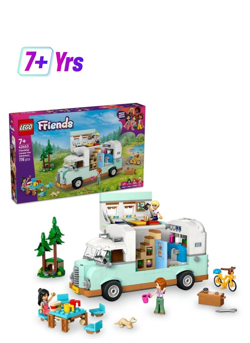 LEGO LEGO Friendship Camper Van Adventure Building Toy Set 42663  - Image 1