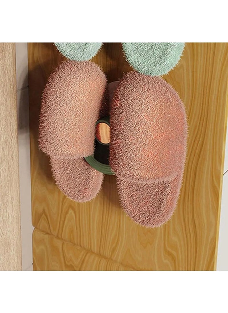 Octopus Bazaar - 1 Piece Adhesive Bathroom Slipper Holder, Slipper Towel Clothes Hanger Storage Organizer Hanger - Image 1