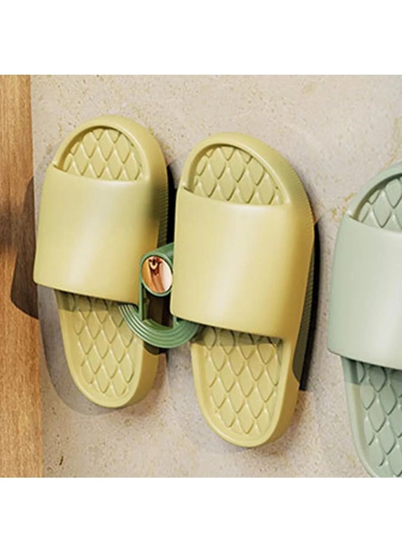 Octopus Bazaar - 1 Piece Adhesive Bathroom Slipper Holder, Slipper Towel Clothes Hanger Storage Organizer Hanger - Image 1