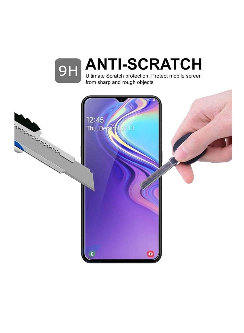NETBOON Tempered Glass Guard 2. 5D Curved Edges Full Glue Anti-FingerPrint Screen Protector For Samsung Galaxy M20 Transparent (NT459) - Image 3