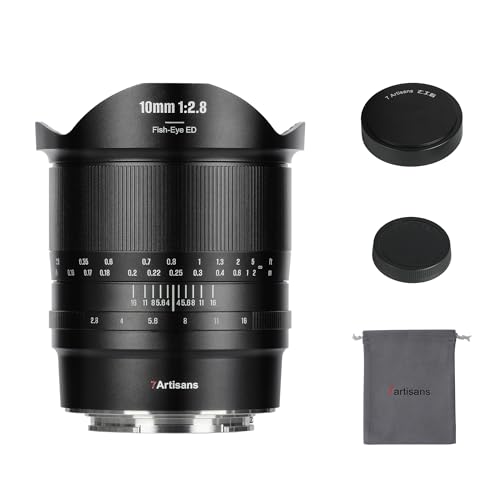 7artisans 10mm F2.8 II Full Frame Ultra Wide Angle Fisheye Lens 185°Manual Focus for Sony E-Mount Mirrorless Cameras A7/A7R/A7S/A7II/A7RII/A7SII/A9/A7RIII/A7III/A7RIV/A9II/A7SIII/A7C/A1 - Image 1