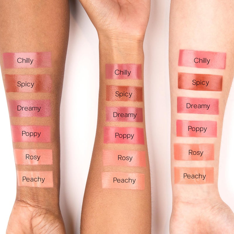 Saie Dew Liquid Blush for Cheeks - Hydrating Cream Blush Stick with a Blendable + Buildable Formula - Skincare Infused Dewy Cheek Tint for a Natural Flush - Glowy Makeup Essential - Chilly (.40 oz) - Image 4