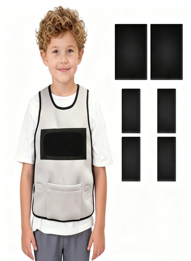 Lefeke Compression Vest for Children, Adjustable Weighted Vest for Kids Deep Pressure Comfort Including 6 Removable Weights (L) - Image 1
