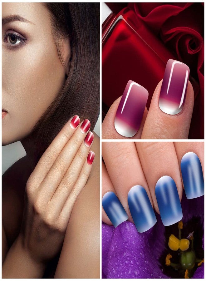 SILPECWEE 12 Sheets Glitter Nail Wraps Nail Polish Stickers for Women Nail Polish Strips Self Adhesive Gel Nail Sticker Stick on Nails Fingernail Manicure for Nail Art with 1pc Nail File - Image 4