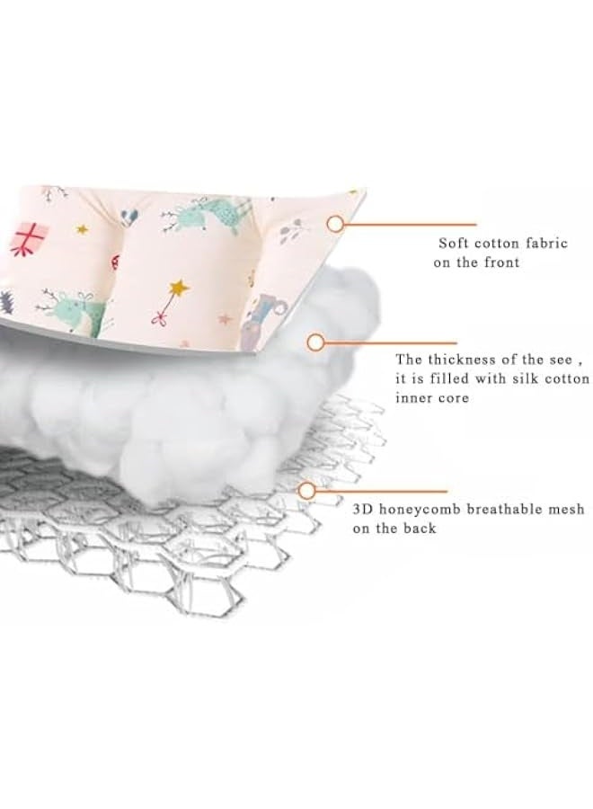 Baby Stroller Cushion Pad, 3D Air Mesh Breathable Car Infant Soft Padding, Stroller Insert Head and Body Support Pillow, Non Slip Cotton Cushion Pad Universal for Baby Carrier Pram - Image 2