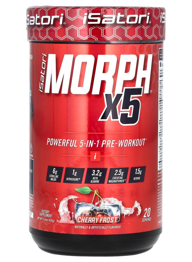 iSatori Morph x5 PreWorkout Cherry Frost 15 oz (426 g)