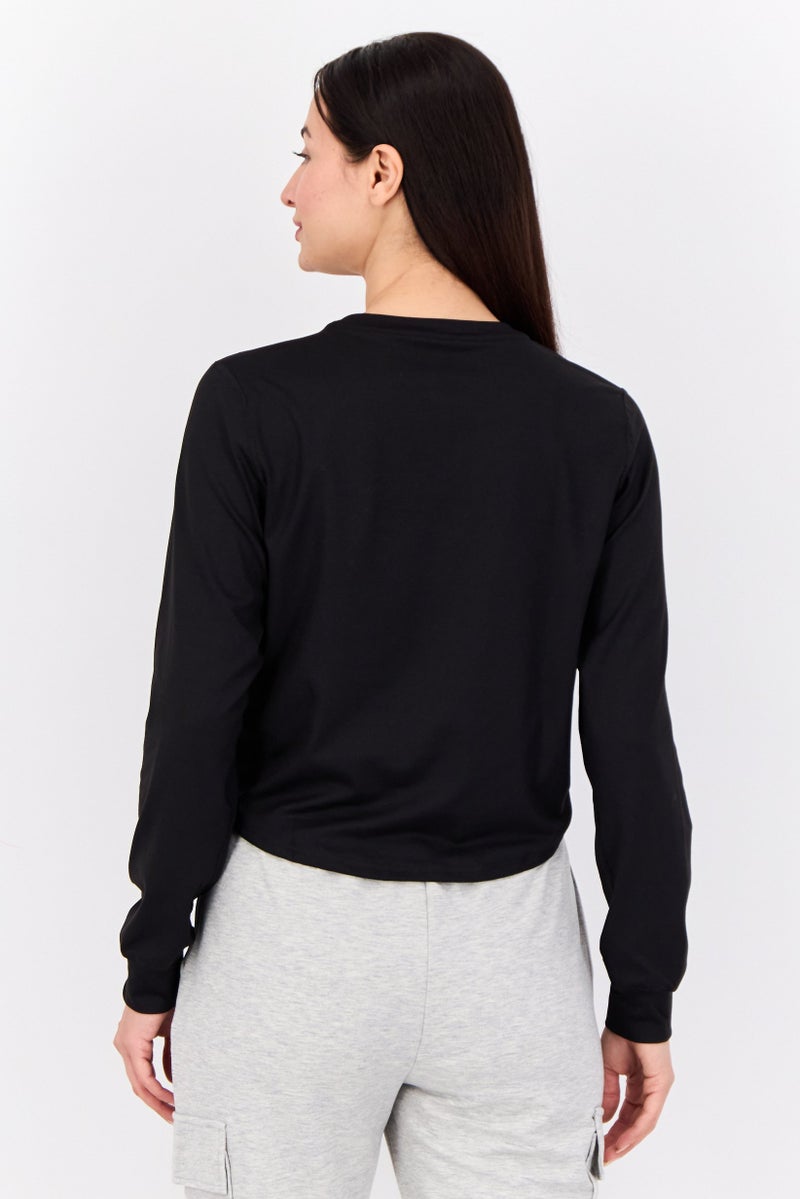 PUMA ملابس رياضية نسائية بأكمام طويلة مناسبة، أسود - Image 3